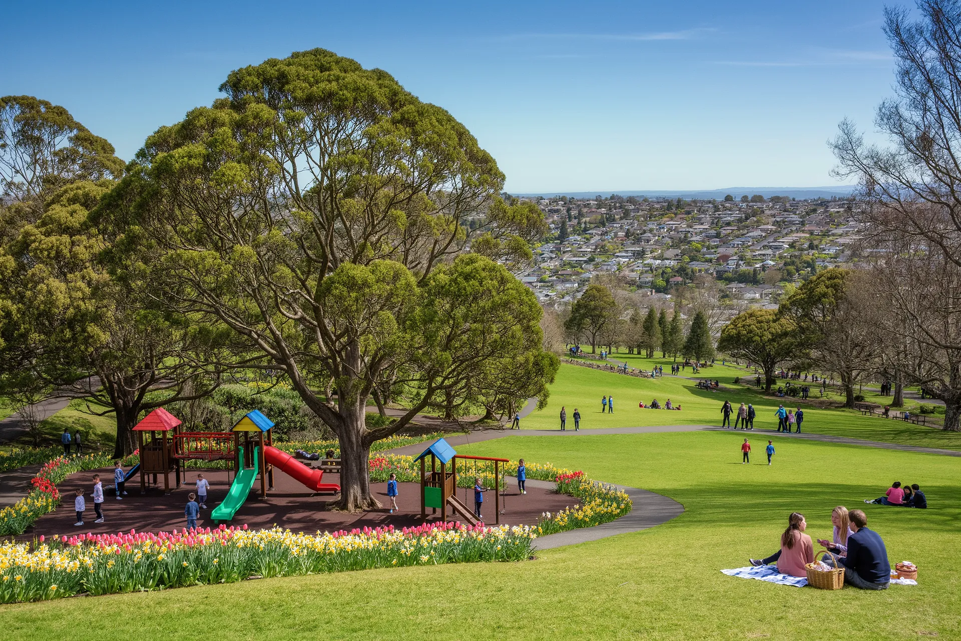 Family playground in Berwick Waterways